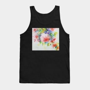 Pink Flowers Tank Top